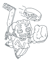 A coloring page of rocket power